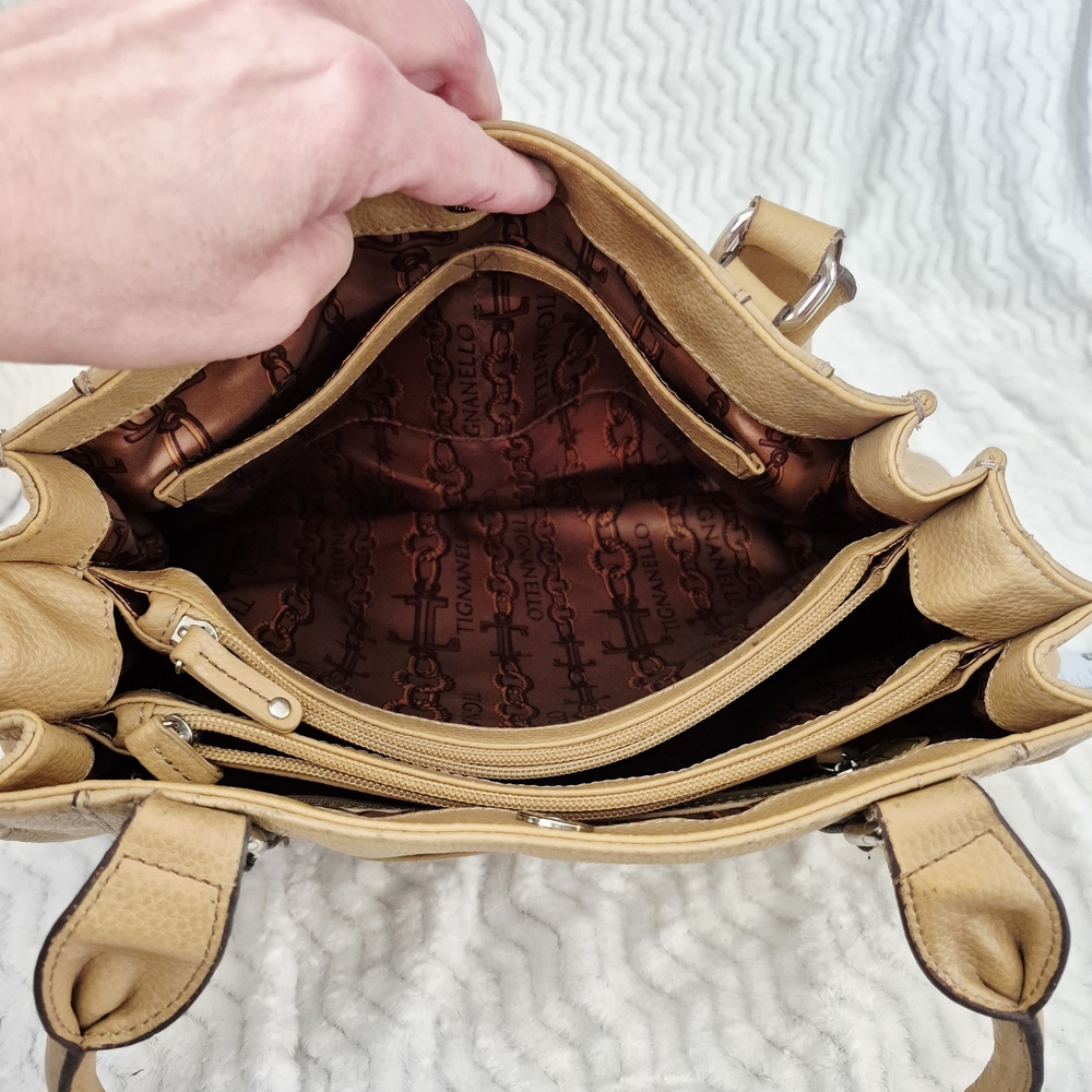 Tignanello Tan Shoulder Bag - Picture 4 of 15
